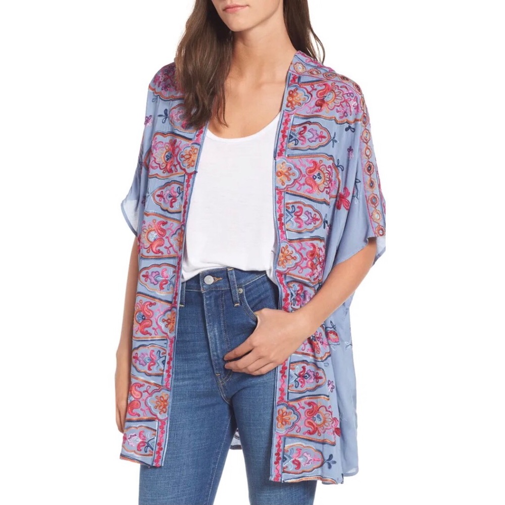 ⚠️LAST CHANCE Socialite Embroidered Kimono Duster